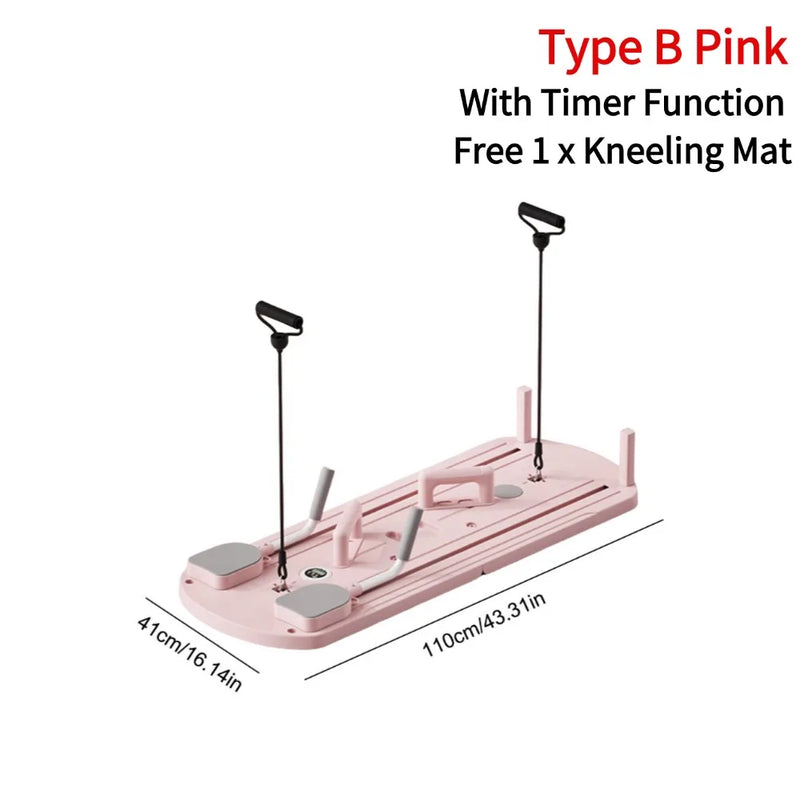 Multifunctional pilates reformer for fitness