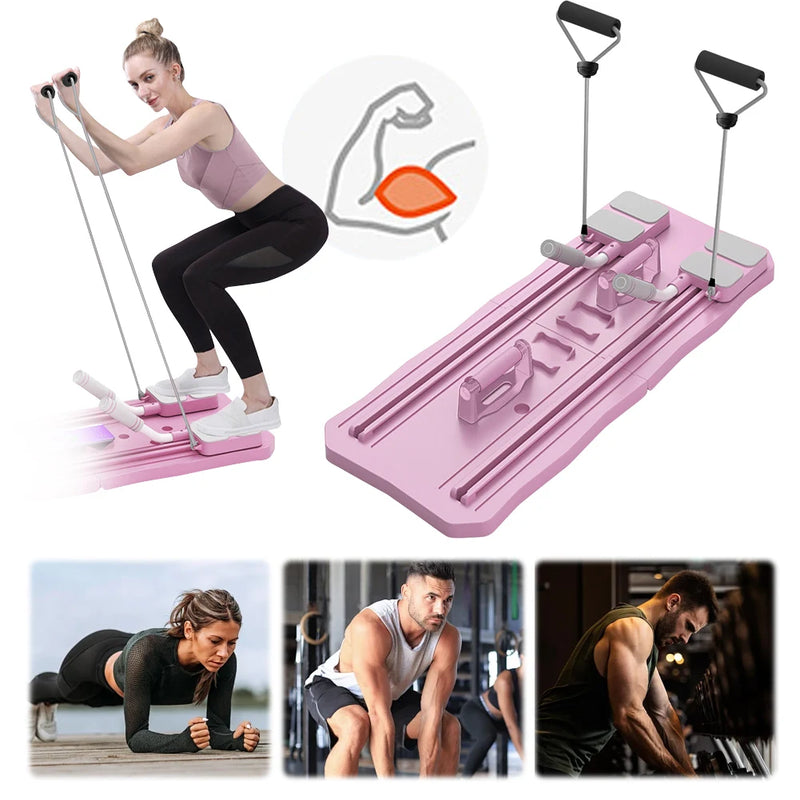 Multifunctional pilates reformer for fitness